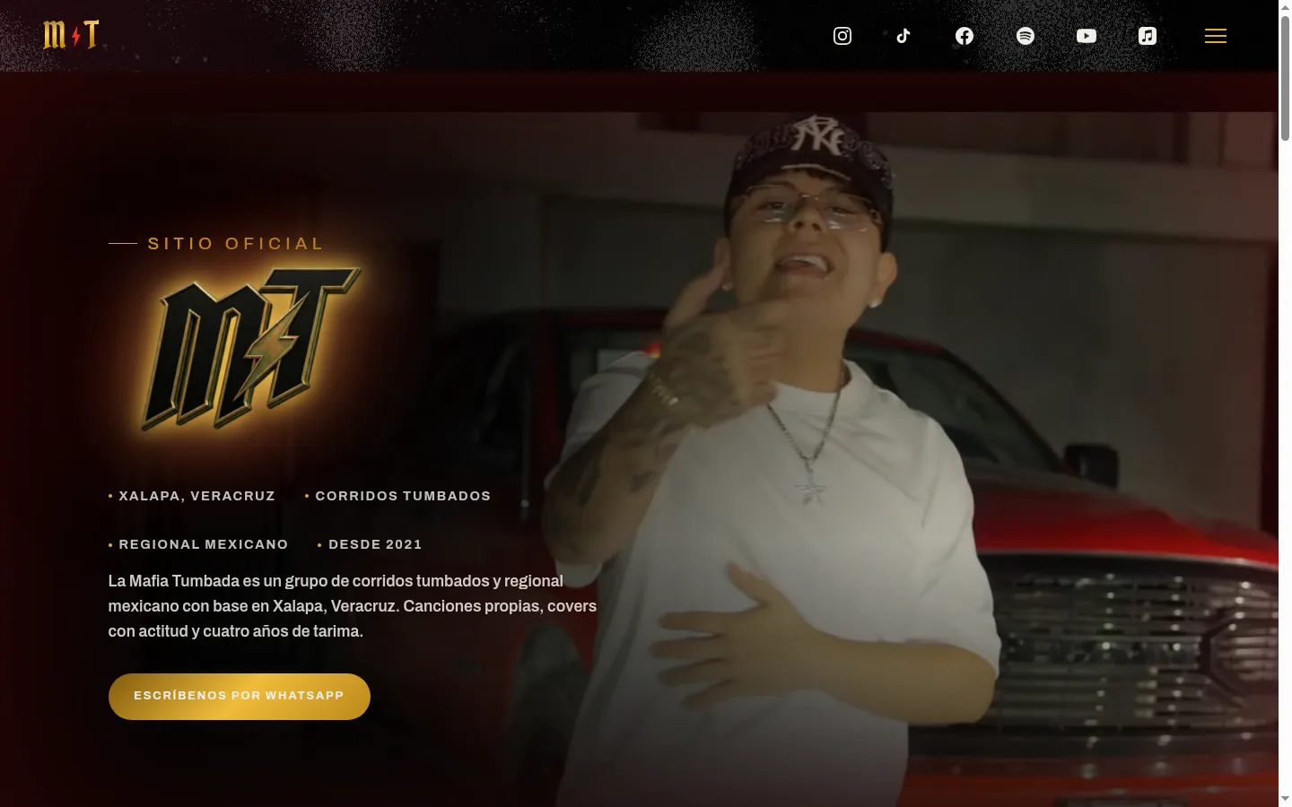 Mafia Tumbada — Donde se contrata al grupo, no solo donde se escucha.